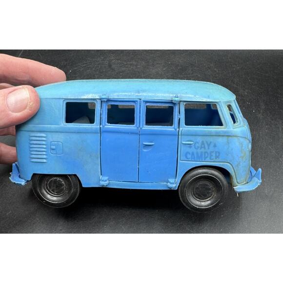 Vintage Atomic Era GAY Blue CAMPER Van by GAY TOYS INC -TO13 - Picture 3 of 7